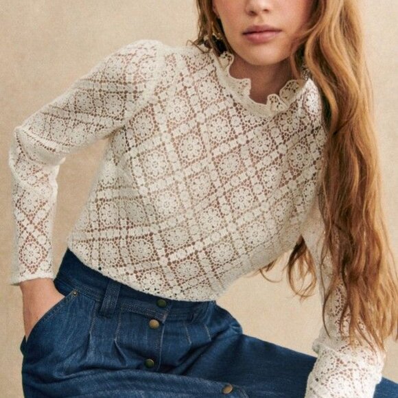 Sezane Tops - Sezane | Eglantine blouse (ecru)